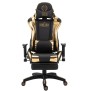 Fauteuil gamer Racing Turbo avec repose-pieds brillant