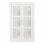 Miroir mural Alexandra House Living Argenté Bambou Bois MDF 5 x 118 x 73 cm