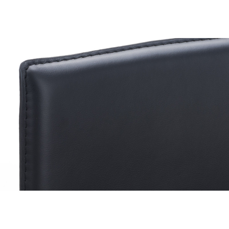 Tabouret de bar Avola cuir plat B78 noir