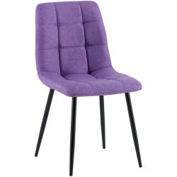 Chaise de salle à manger en tissu Antibes violet
