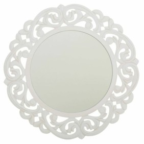 Miroir mural Alexandra House Living Blanc Crème 2 x 60 x 60 cm Cercle