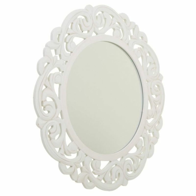 Miroir mural Alexandra House Living Blanc Crème 2 x 60 x 60 cm Cercle