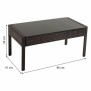 Ensemble Table avec 2 Sièges Alexandra House Living Marron 4 Pièces