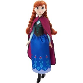 Poupée mannequin Disney - Mattel - Poupee Anna 1 - Tenue de voyage bleue et violette