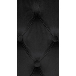 Lot de 2 chaises de salle à manger Lisburn en velours noir