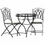 Ensemble Table + 2 Chaises Alexandra House Living Noir 60 x 75 x 60 cm