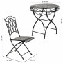 Ensemble Table + 2 Chaises Alexandra House Living Noir 60 x 75 x 60 cm