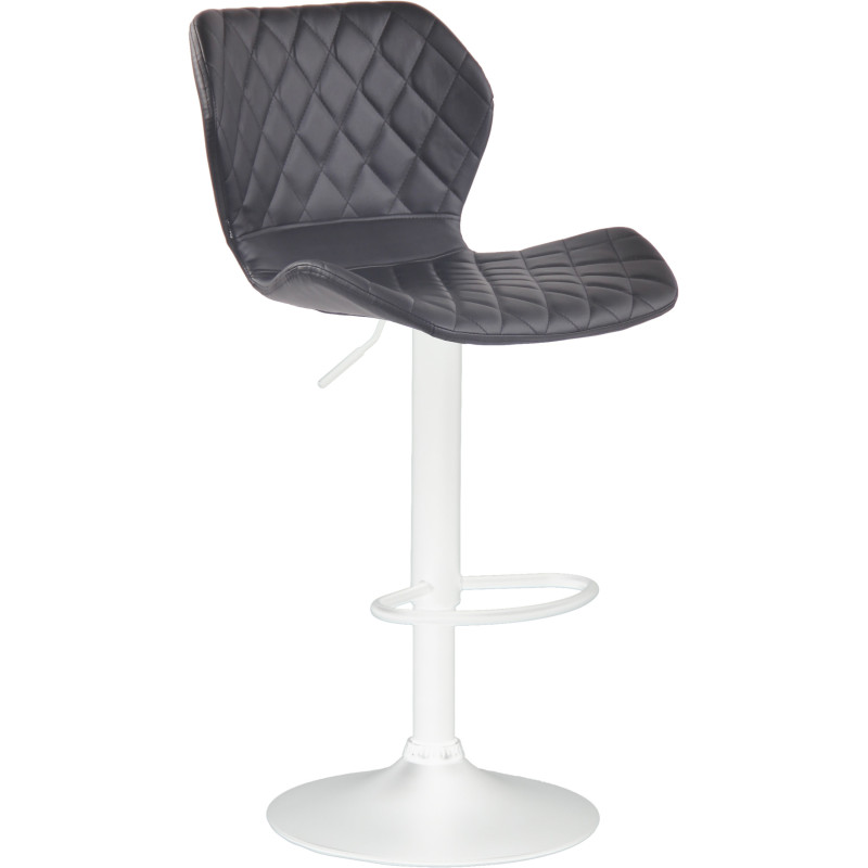 Tabouret de bar en liège simili cuir noir