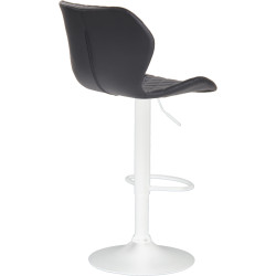 Tabouret de bar en liège simili cuir noir