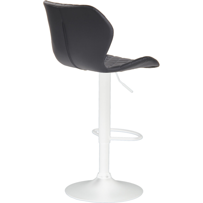 Tabouret de bar en liège simili cuir noir