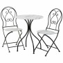 Ensemble Table + 2 Chaises Alexandra House Living Blanc Noir 60 x 75 x 60 cm