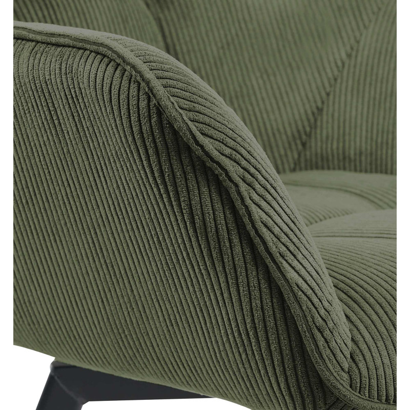 Chaise de salle à manger Jordi Cord verte