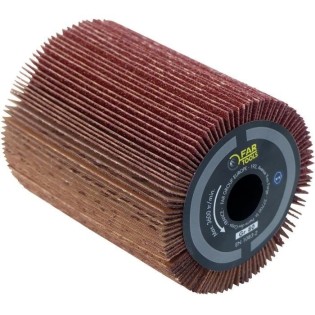 Brosse a lamelles abrasives Ш80mm - L 100mm pour poncer