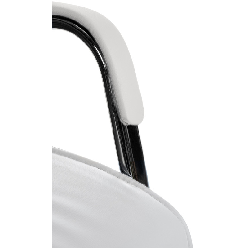 Lot de 2 chaises visiteurs Sievert blanc