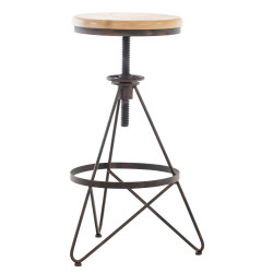 Lot de 2 tabourets de bar Karla bronze