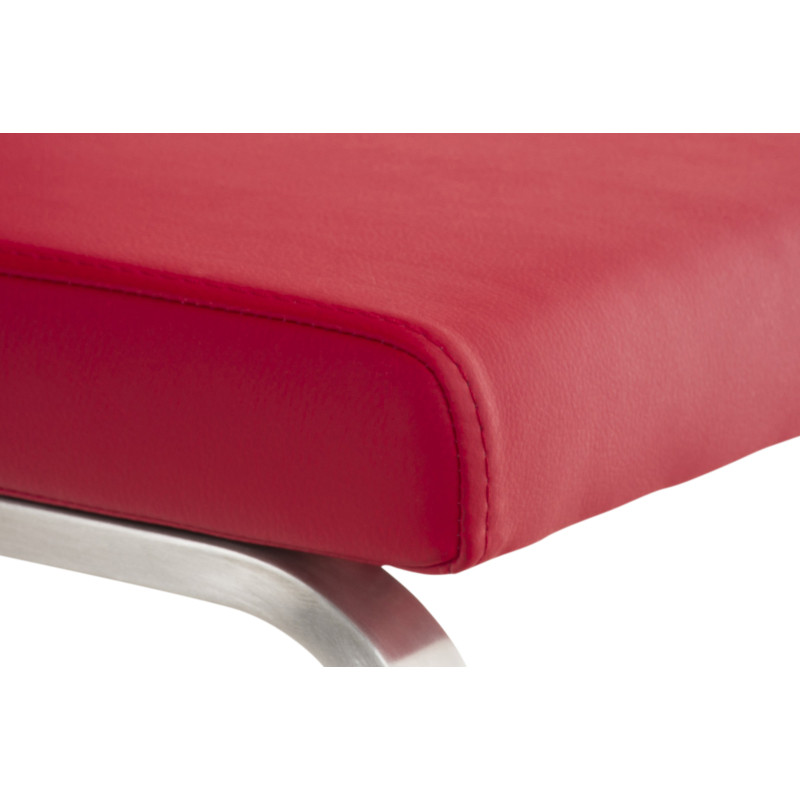 Lot de 2 chaises de salle à manger Belfort rouge