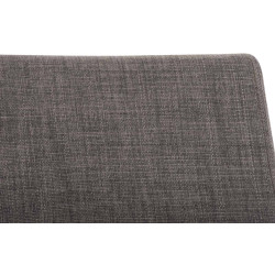 Lot de 2 chaises de salle à manger en tissu Belfort gris