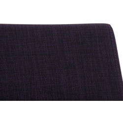 Lot de 2 chaises de salle à manger en tissu Belfort violet