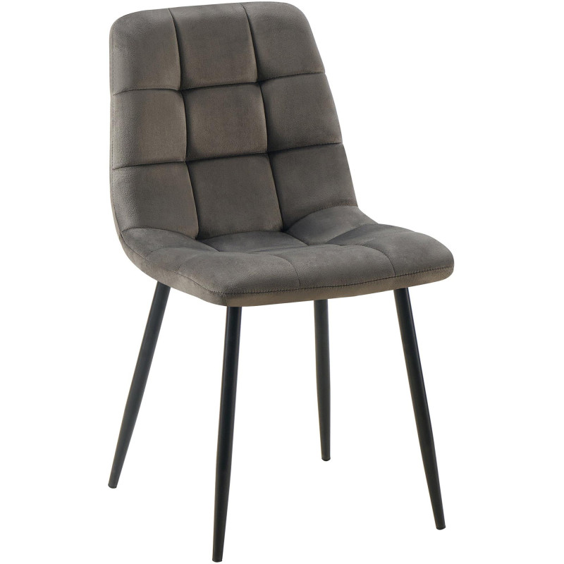 Chaise de salle à manger Antibes anthracite