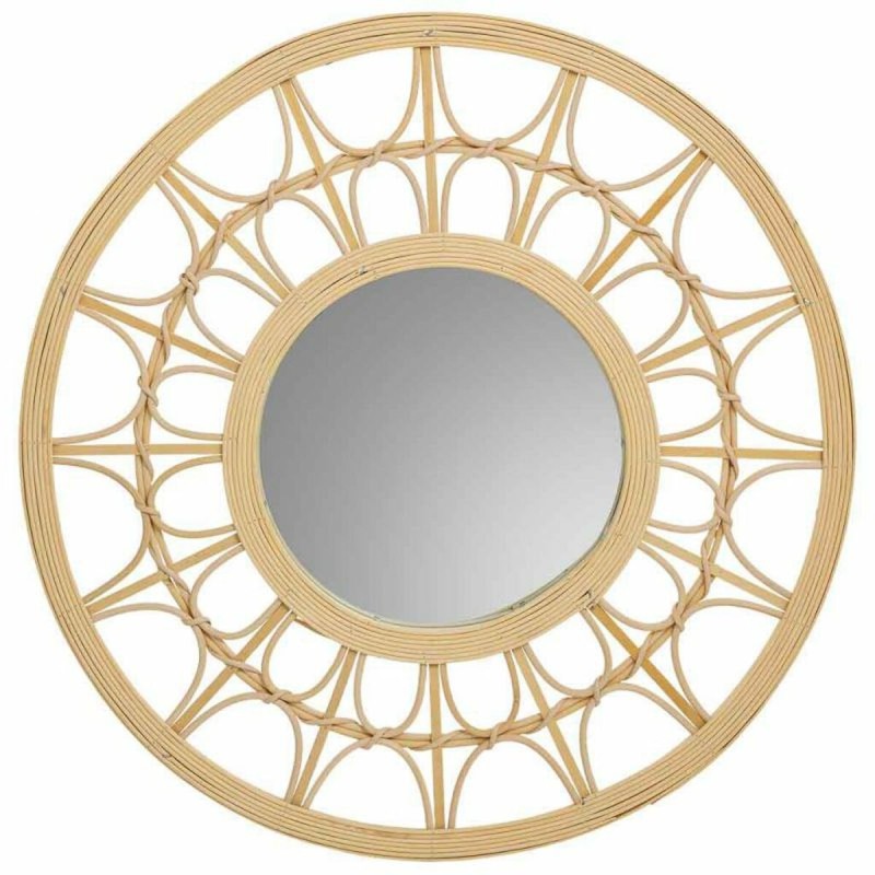 Miroir mural Alexandra House Living Naturel 56 x 2 x 56 cm Cercle