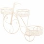 Sous-pot Alexandra House Living Blanc Métal Fer Bicyclette 28 x 28 x 28 cm