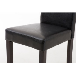 Chaise de salle à manger Ina marron foncé