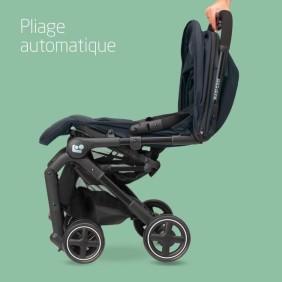 MAXI-COSI Poussette canne ultra compacte Lara 2, de la naissance a 4 ans, jusqu'a 22 kg, pliage facile, Essential Graphite