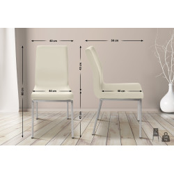 Chaise de salle à manger Colmar crème