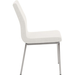 Chaise de salle à manger Colmar, tissu blanc