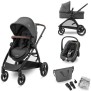 MAXI-COSI Poussette 3 en 1 ZeliaS iSize-Nacelle+Siege auto Cabriofix S iSize+Sac a langer+habillage pluie.De naissance jusqu'a 2