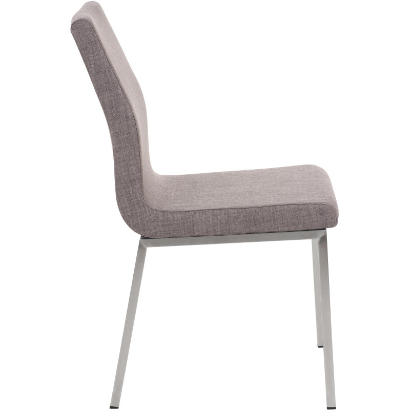 Chaise de salle à manger Colmar TISSU gris