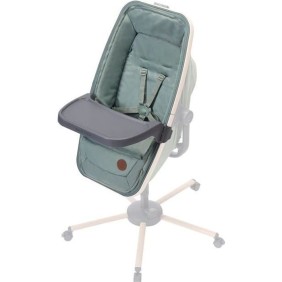 MAXI COSI Kit repas pour transat Alba, chaise haute bébé avec tablette + housse de protection Beyond Green, de 6 mois a 3 ans