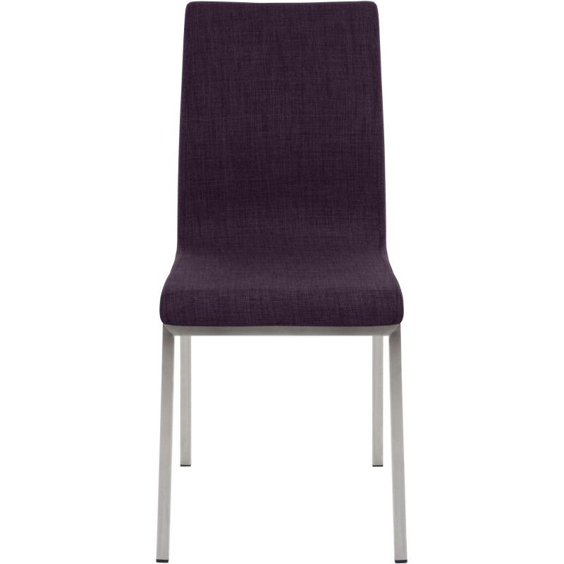 Chaise de salle à manger Colmar TISSU violet