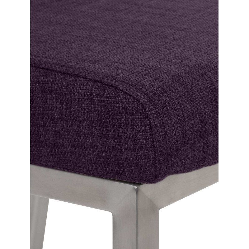 Chaise de salle à manger Colmar TISSU violet