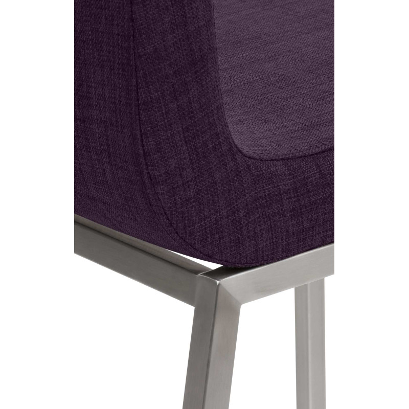 Chaise de salle à manger Colmar TISSU violet
