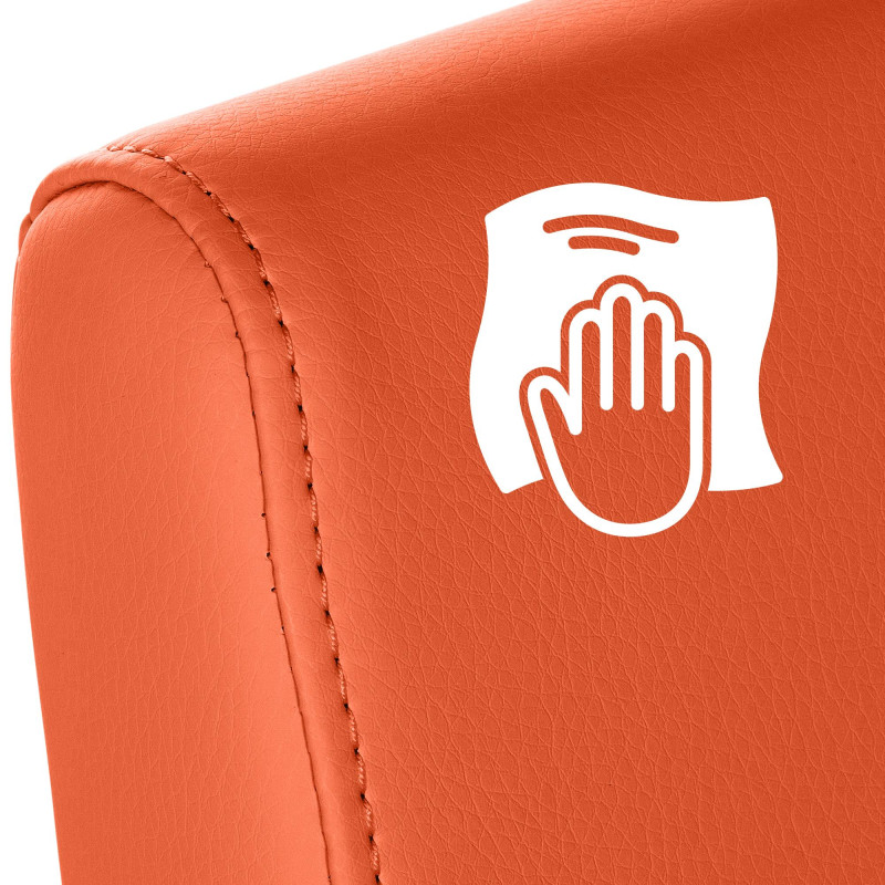 Chaise de salle à manger Belfort orange