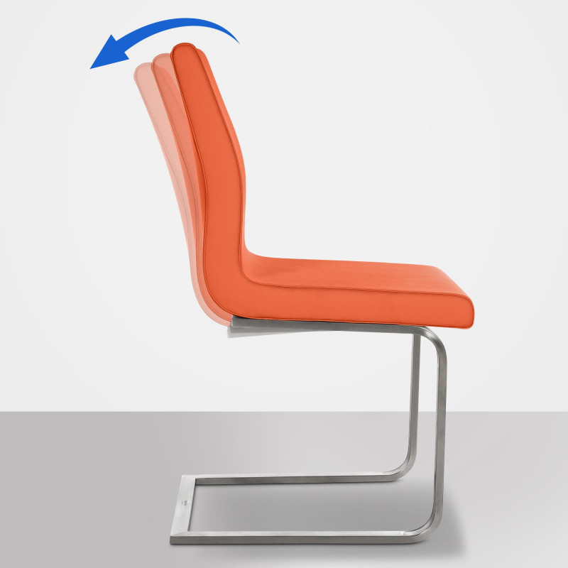 Chaise de salle à manger Belfort orange