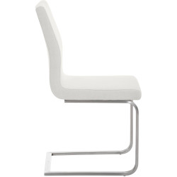 Chaise de salle à manger Belfort, tissu blanc