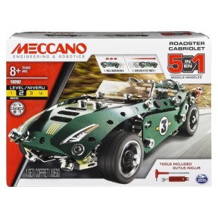 Cabriolet 5 en 1 - MECCANO - Rétro friction - Jeu de construction