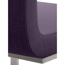 Chaise de salle à manger Belfort TISSU violet
