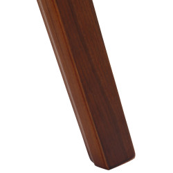 Chaise visiteur Kingston noyer/crème