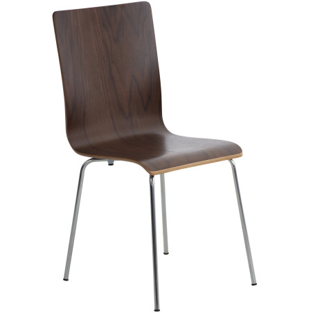 Chaise visiteur Pepe noyer