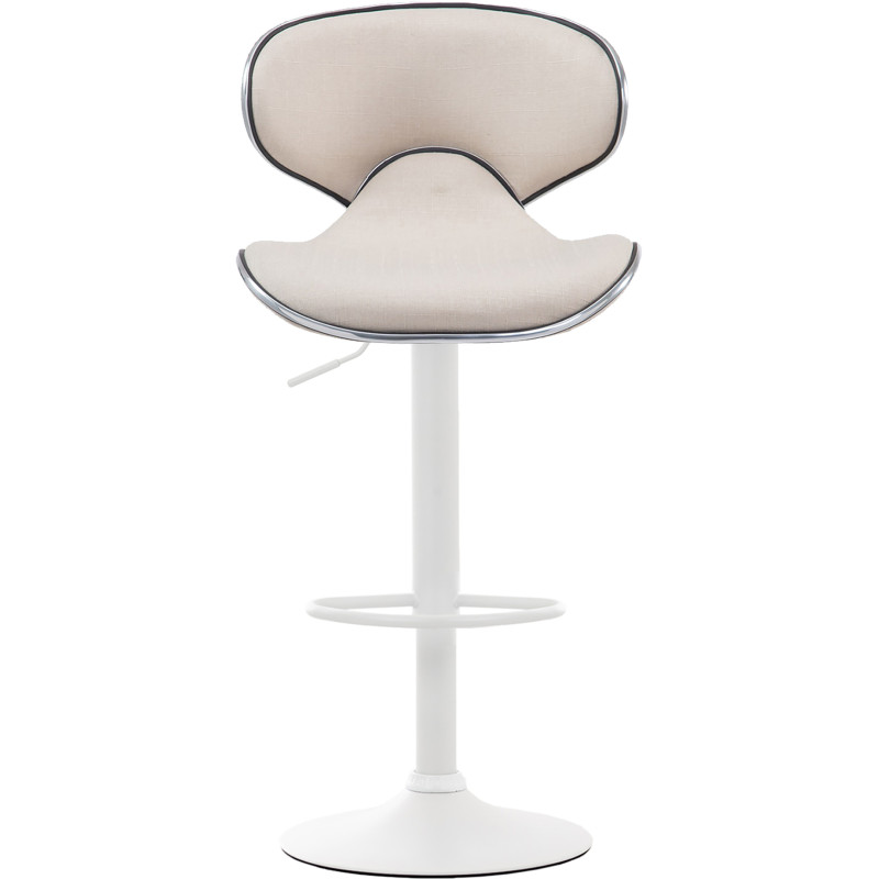Tabouret de bar Las Vegas V2 en tissu crème