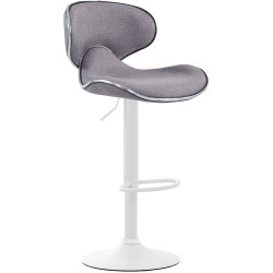 Tabouret de bar Las Vegas V2 en tissu gris clair