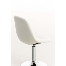 Chaise Emil, simili cuir blanc