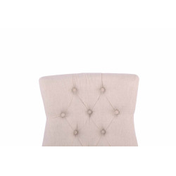 Chaise de salle à manger Aberdeen en tissu crème antique