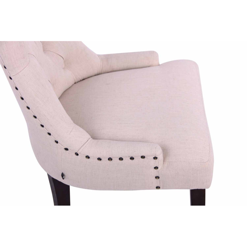 Chaise de salle à manger Aberdeen en tissu crème antique