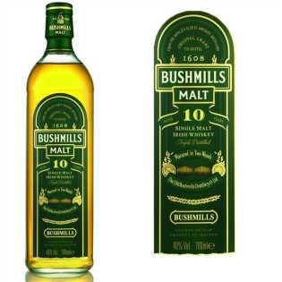 Bushmills Malt 10 ans - Single Malt Irish Whiskey - 40% - 70cl