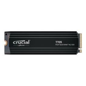 SSD Interne Gaming avec Dissipateur Premium - CRUCIAL - T705 SSD 2To PCIe Gen5 NVMe M.2 (2024) - CT2000T705SSD5