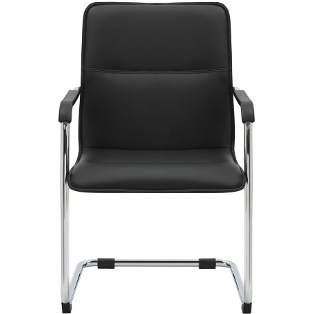 Lot de 2 chaises visiteurs Seattle noires